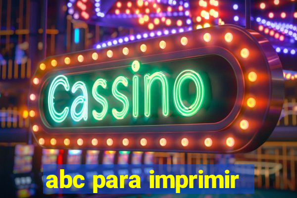 abc para imprimir